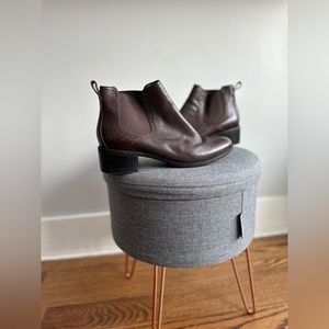 Chocolate brown Cole Haan ankle boots
